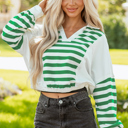  Janelle Collared Cropped Knit Pullover