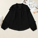 Jaycee Sleeve Chiffon Elegant PLUS Shirt