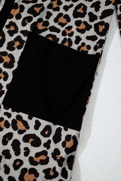 Jazmin Patched Open Front Cardigan