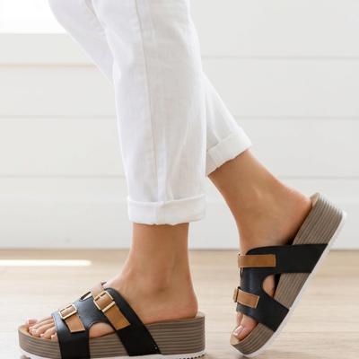 Jenesis Retro Platform Slippers