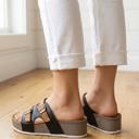  Jenesis Retro Platform Slippers