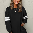 Fiery Red Medium Jennifer Varsity Sweatshirt Dress