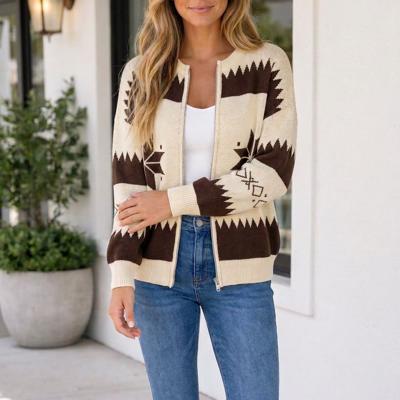 Jenny Zip Front Loose Sweater