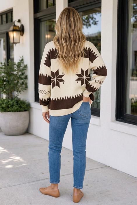 Jenny Zip Front Loose Sweater