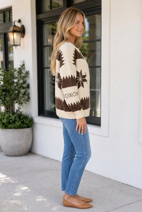 Jenny Zip Front Loose Sweater