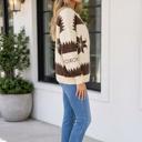  Jenny Zip Front Loose Sweater