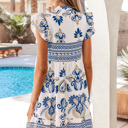  Jessica Ruffled Sleeve Mini Dress