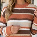  Jessicah Shoulder Loose Pullover Sweater