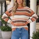  Jessicah Shoulder Loose Pullover Sweater