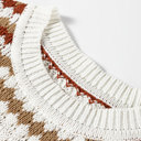  Jimena Patterned Drop Shoulder Sweater
