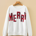White Large Joanna Merry Christmas Vacation Sweatshirt