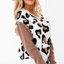  Jocelyn Block Patchwork Sleeve Sweater