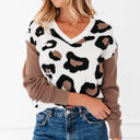  Jocelyn Block Patchwork Sleeve Sweater
