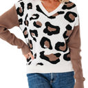  Jocelyn Block Patchwork Sleeve Sweater