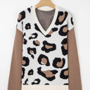  Jocelyn Block Patchwork Sleeve Sweater