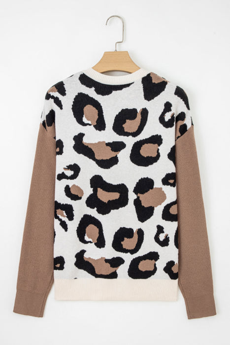 Jocelyn Block Patchwork Sleeve Sweater