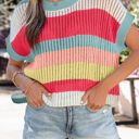  Joelle Knit Short Sleeve Sweater