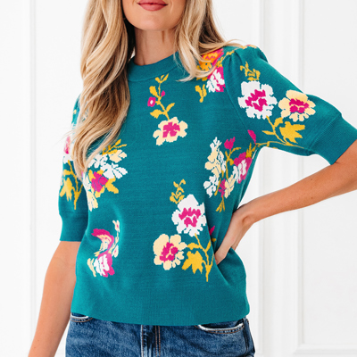 Joelle Sleeve Knitted Top
