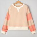  Jolene Block Textured Patchwork Pullover
