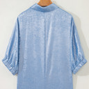  Jolene Half Sleeve Metallic Top