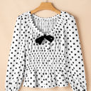  Jolene Polka Dot Peplum Top