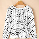  Jolene Polka Dot Peplum Top