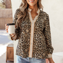 Khaki Small Jordyn Contrast Striped Trim Shirt