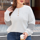  Jordyn Sleeve Henley top Long Sleeve PLUS Top