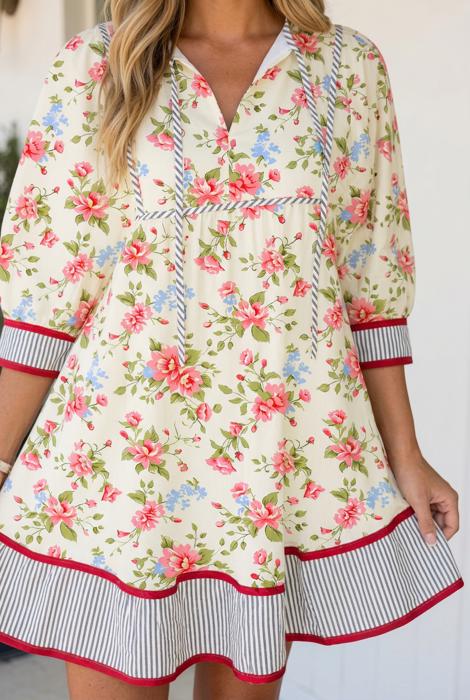 Josephine Sleeve Floral Dress