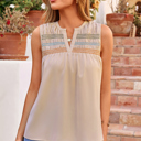  Josephine Stitch Sleeveless Shift Top