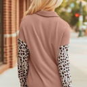  Journee Leopard Ribbed Casual Shacket