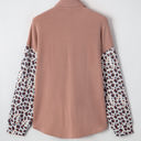  Journee Leopard Ribbed Casual Shacket