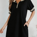  Jovie Trim Preppy Polo Tee