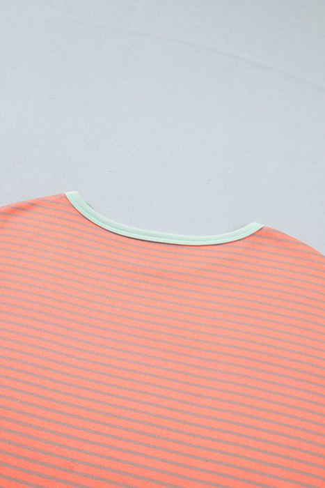 Joy Detail Raw Seam Long Sleeve Top