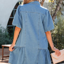  Joy Ruffle Hem Patchwork Dress