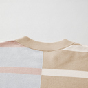  Jream Stripe Colorblock Oversized Sweater