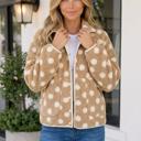 Khaki Medium Juliah Placket Shift Silhouette Jacket