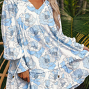  Juliana Sleeve Flowy Mini Dress