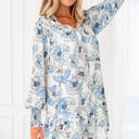  Juliana Sleeve Flowy Mini Dress