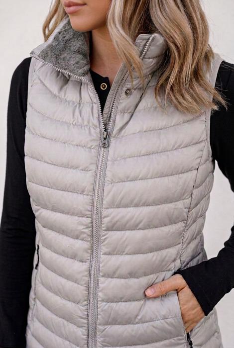 Juliana Zipped Puffer Vest