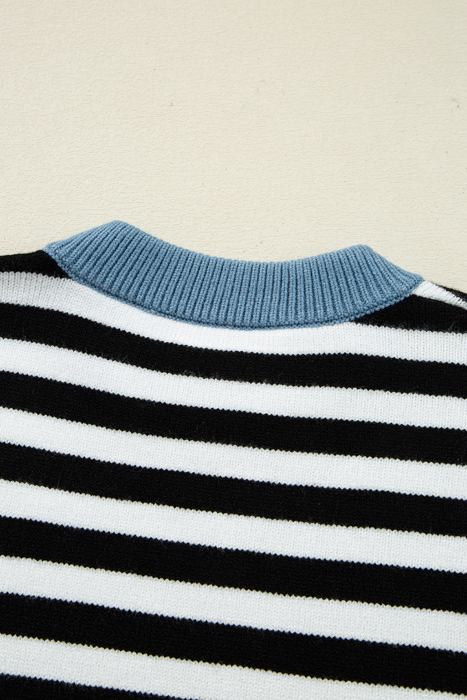 Julieta Colorblock Sleeve Chic Sweater