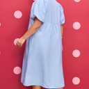  Julieta Detail Collar Midi PLUS Dress