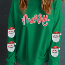 Dark Green Small Julieta Sleeve Drop Shoulder Sweatshirt