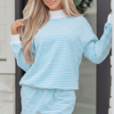  Juliette Mock Sweatshirt and Shorts Set