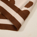  June Printed Knit Casual Sweater