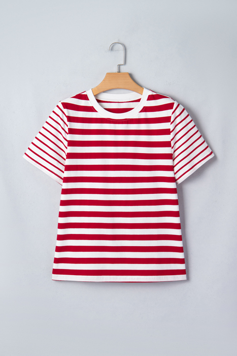 June Stripe Patchwork T Shirt