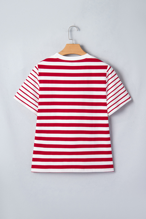 June Stripe Patchwork T Shirt