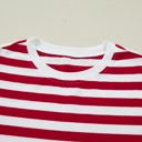  June Stripe Patchwork T Shirt