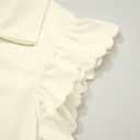  Juniper Ruffled Short Sleeve Blouse