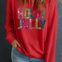  Junora Jolly Printing Christmas Pullover